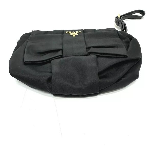 PRADA Logo ribbon with Strap Small items Multi-purpose Accessory pouch - Picture 3 of 12